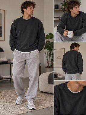 Weekday Black Crewneck Sweatshirt – Size S
